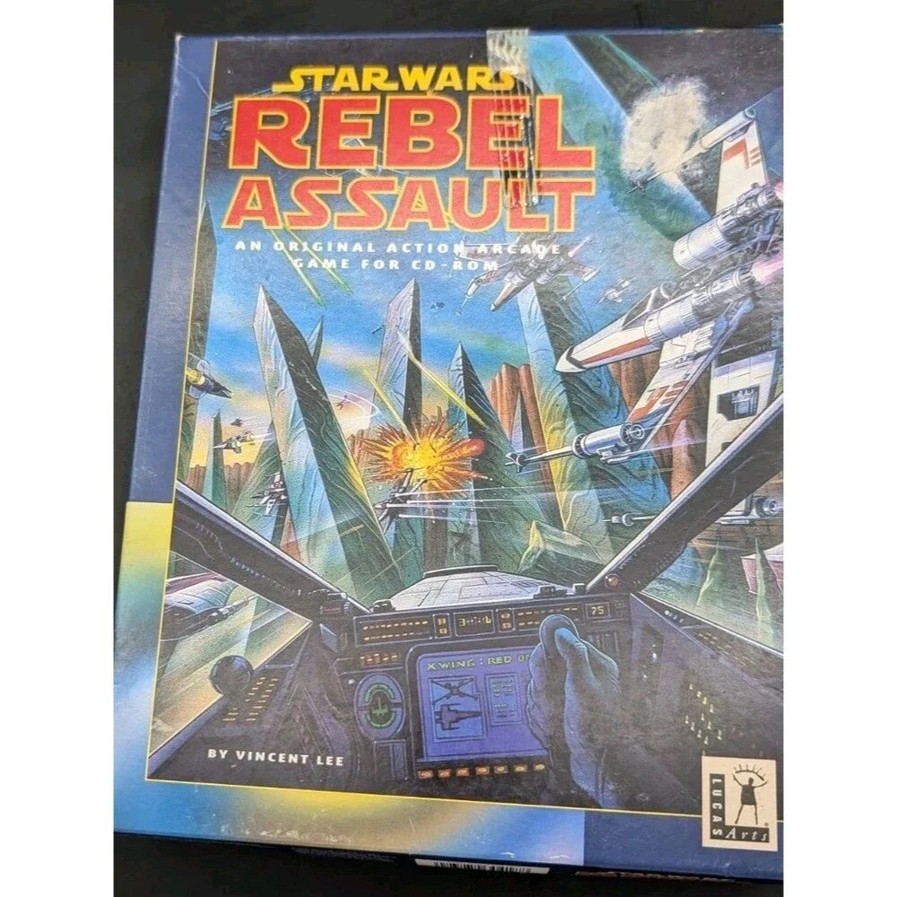 Star Wars Rebel Assault (Computer Game) IBM CD-Rom Complete - Read!